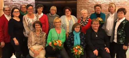 Zufriedene Gesichter bei der JHV 2019 im Hotel Stadtkrug: Der Internationale Frauentag war wieder ein voller Erfolg im abwechslungsreichen Jahresprogramm.