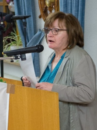Die erste Friedensnobelpreisträgerin Bertha von Suttner wurde von Sonja Schreglmann vorgestellt.